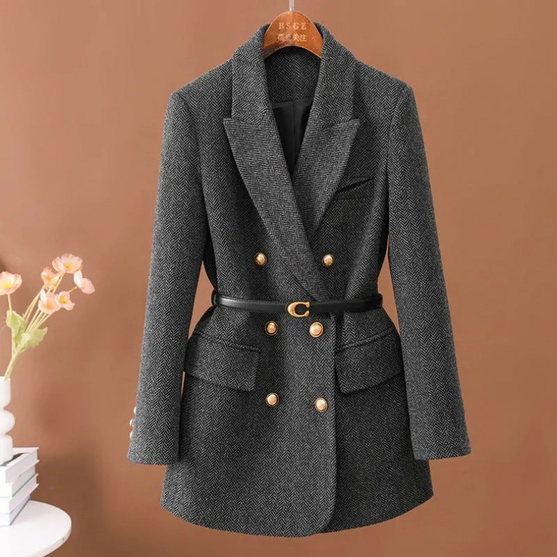 Winter-Ready Warm Blazer Coat