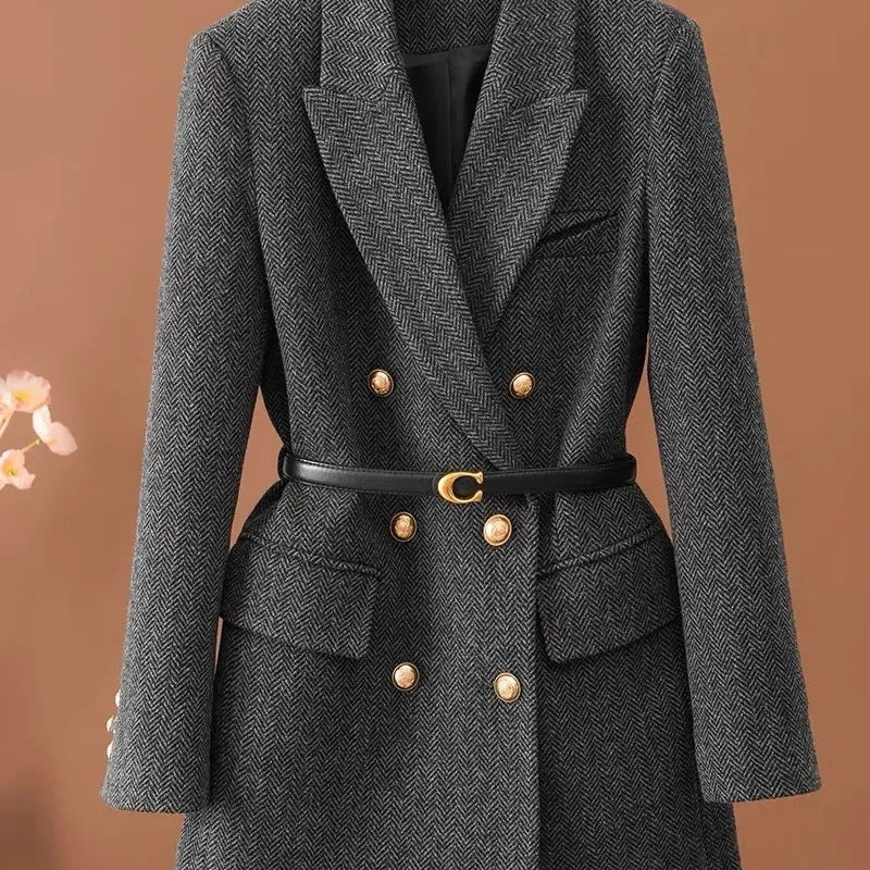 Winter-Ready Warm Blazer Coat