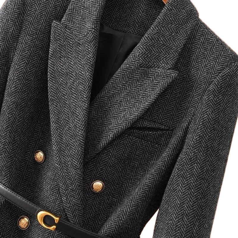 Winter-Ready Warm Blazer Coat