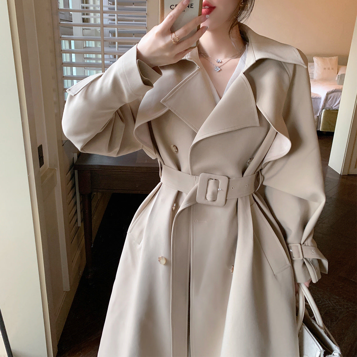 Polyester Girls’ Trench Coat